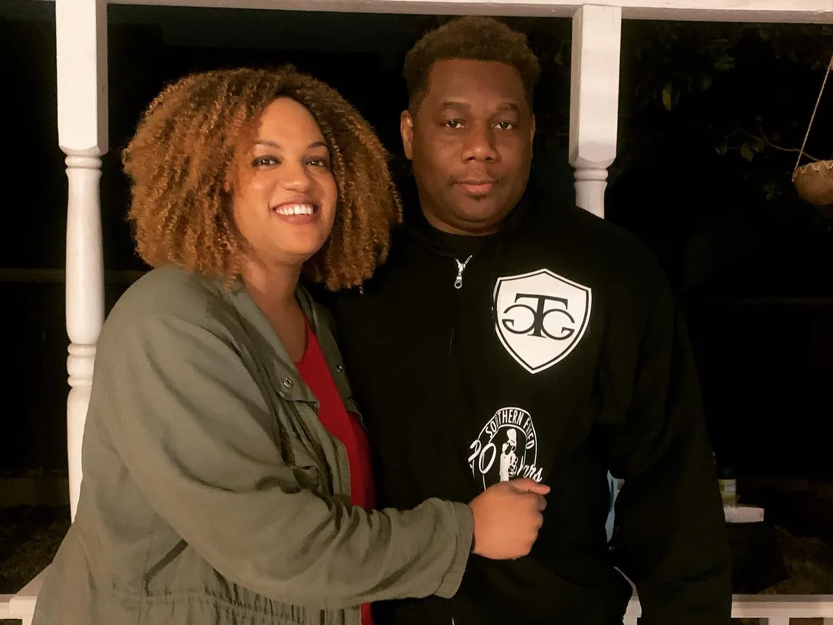 KG with her husband