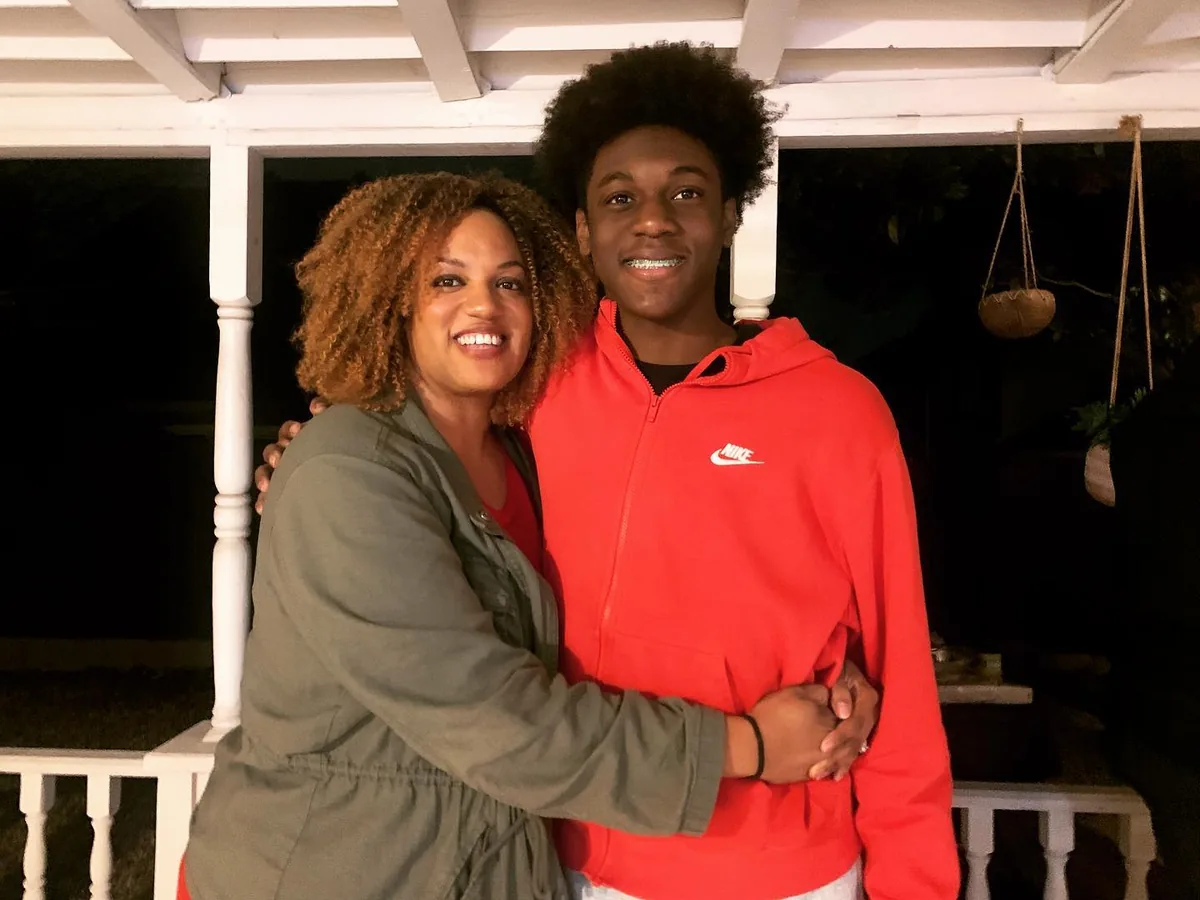 KG with her son